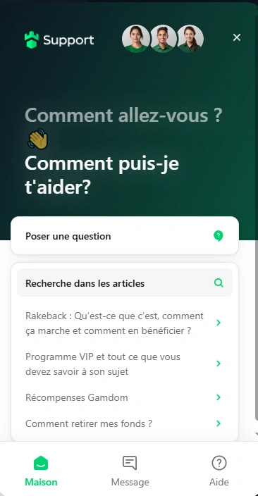 gamdom casino support